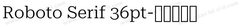 Roboto Serif 36pt字体转换